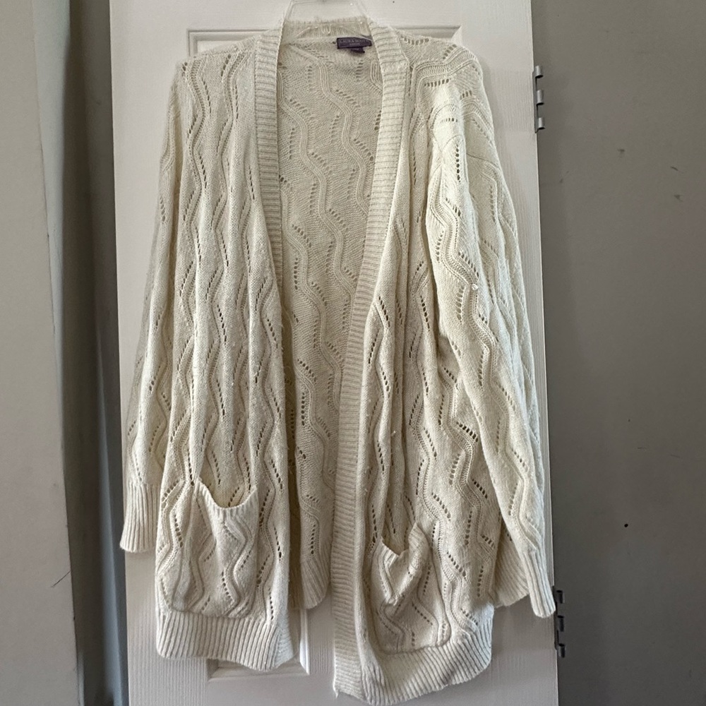 Laura Scott Long Cardigan Sweater Duster Size 1X